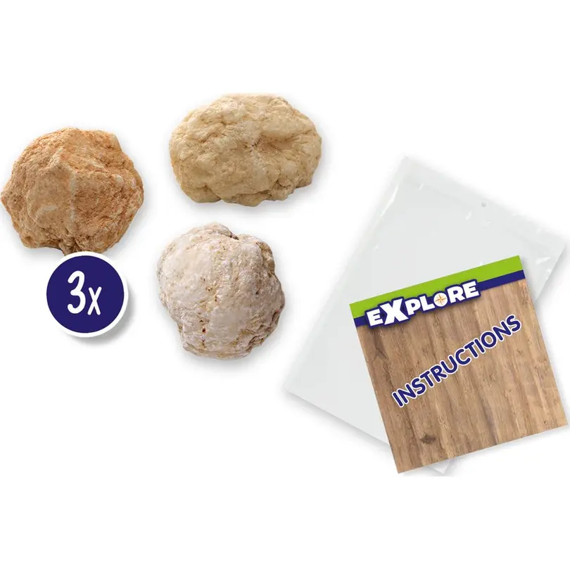 Bausatz 3er-Set Geoden aufbrechen