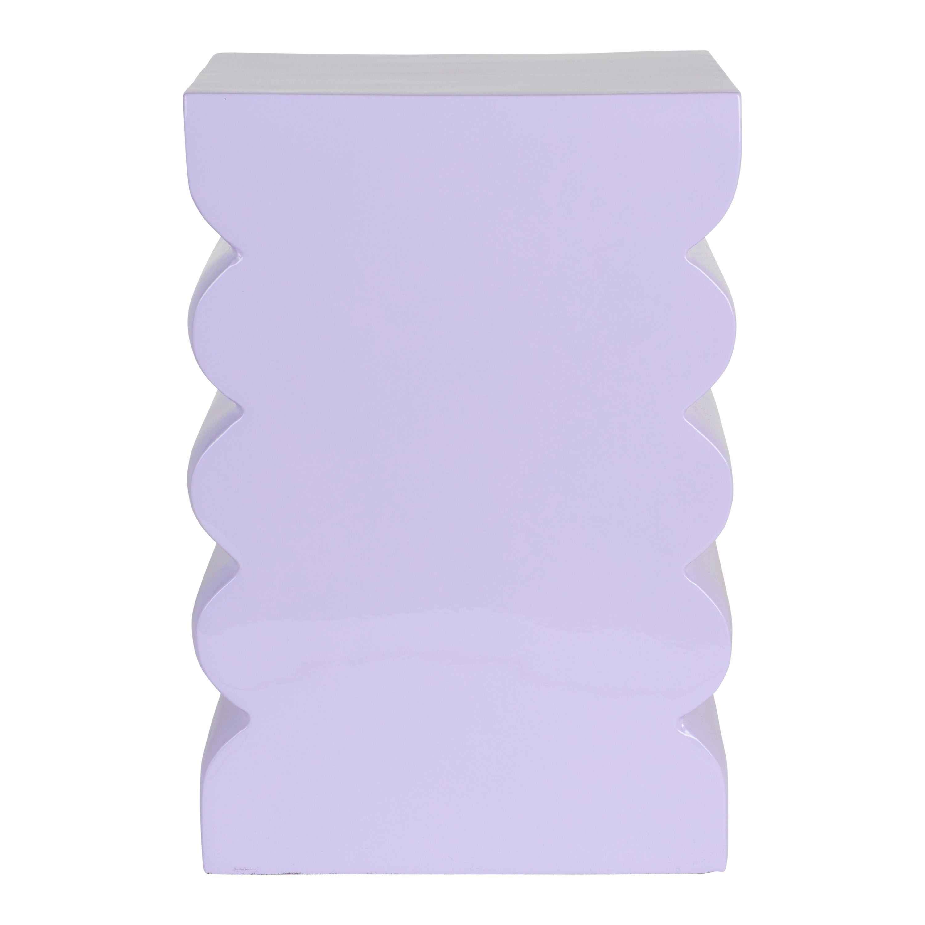 Zuiver Curves Kruk H 45 cm - Shiny Lilac