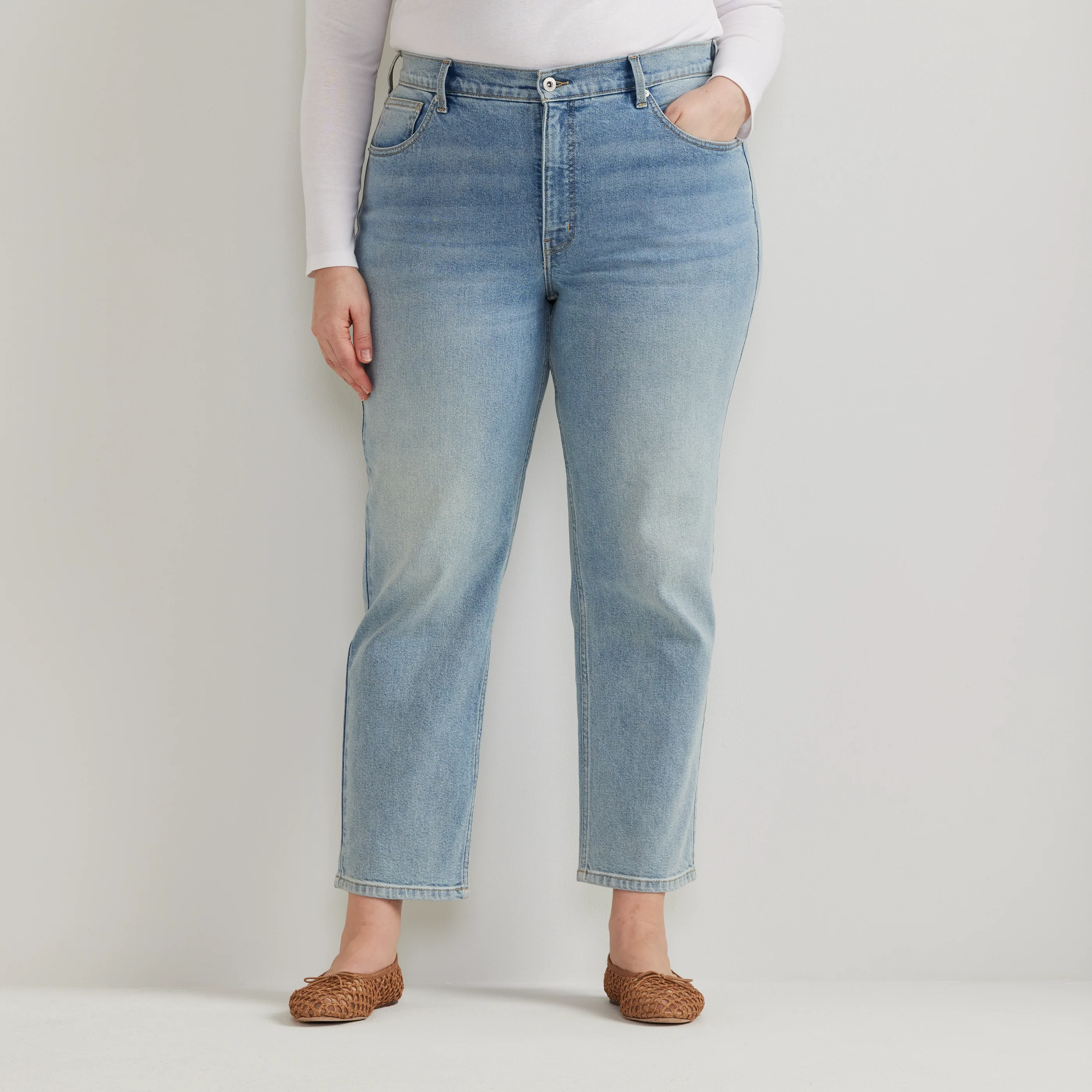 Women's Authentic High-Rise Straight Leg Jeans
