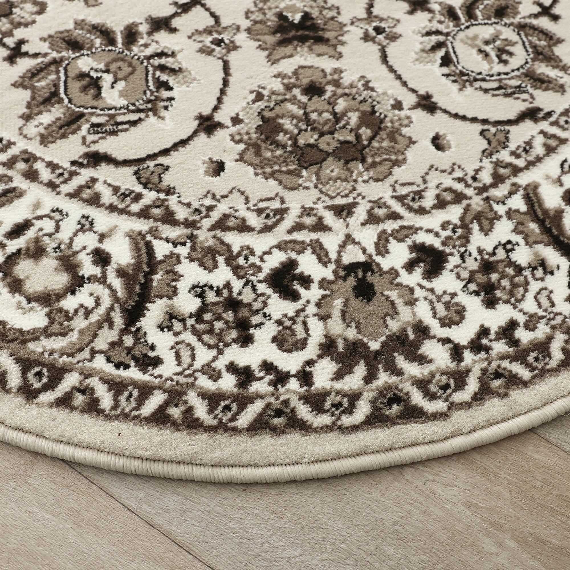 Tapis rond motifs perse