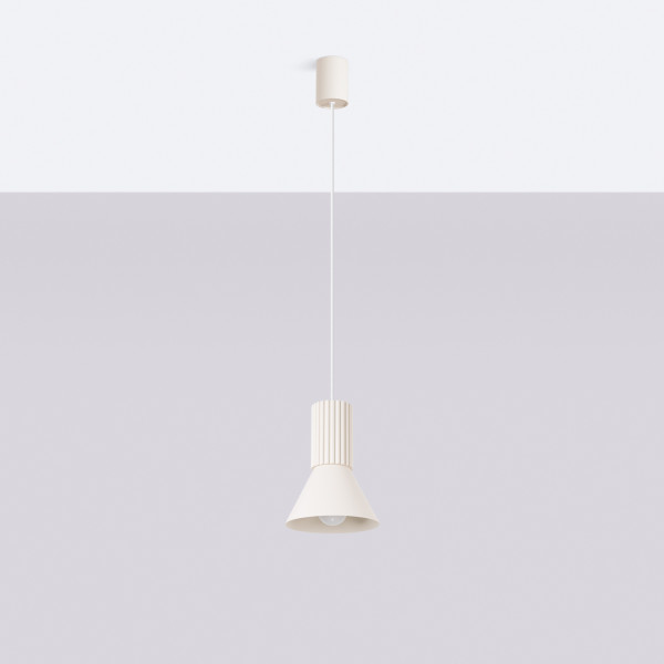 Lampa wisząca ESTRIA 1 beżowa