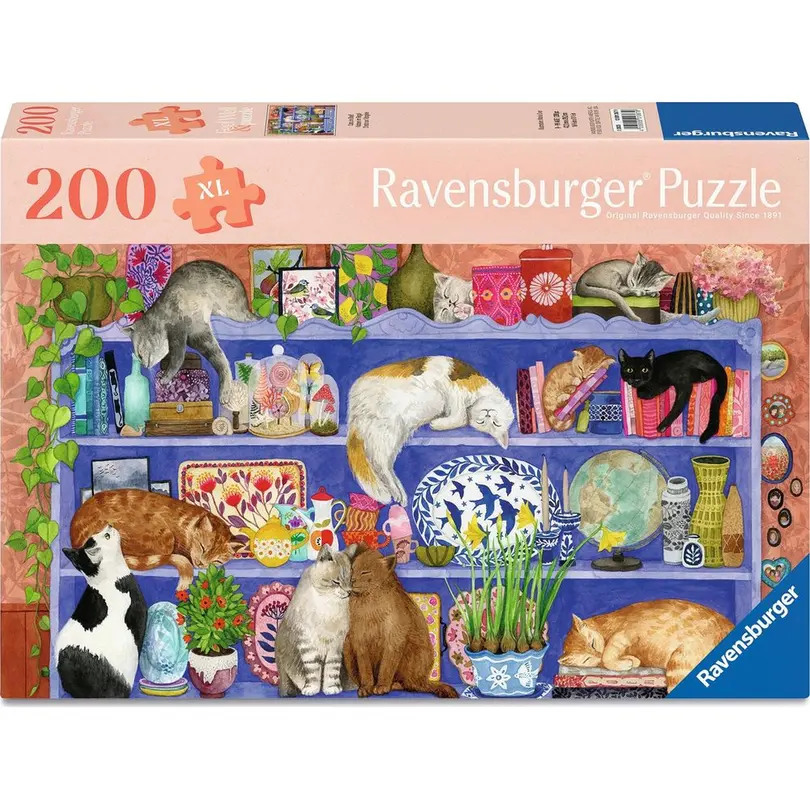 Puzzle 200-teilig Cats on the Shelf