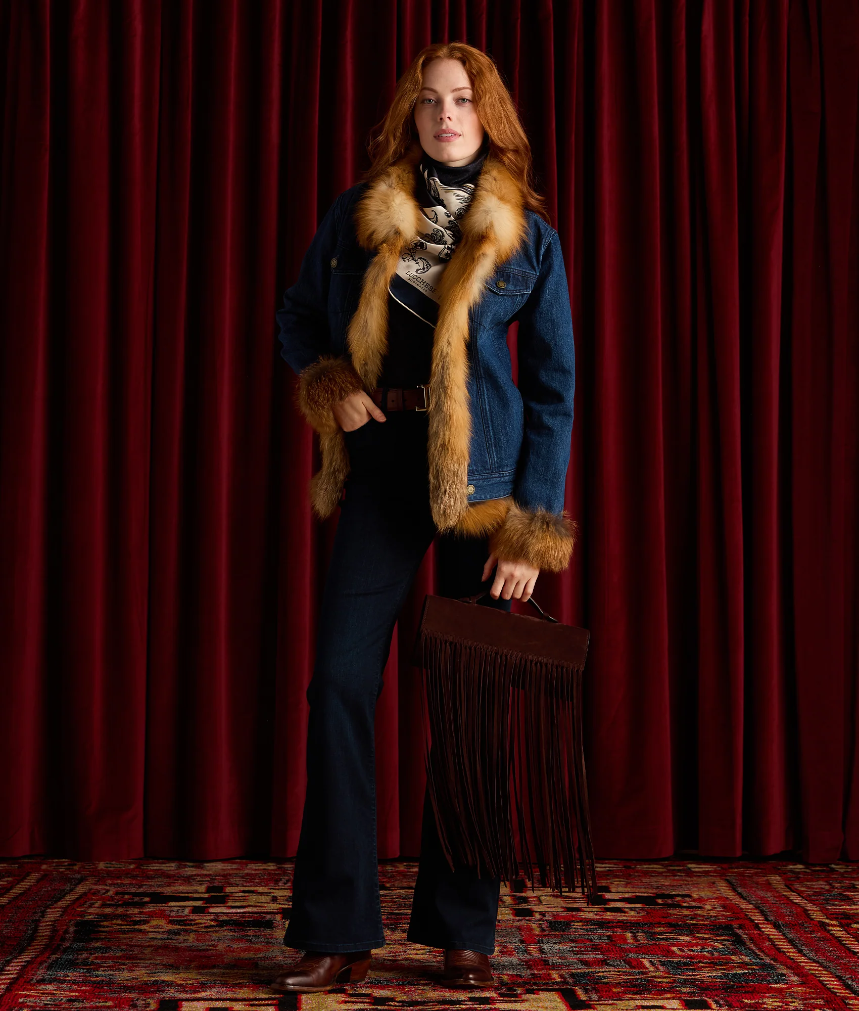 Hadley High-Waist Flare Jean - Blue Northern