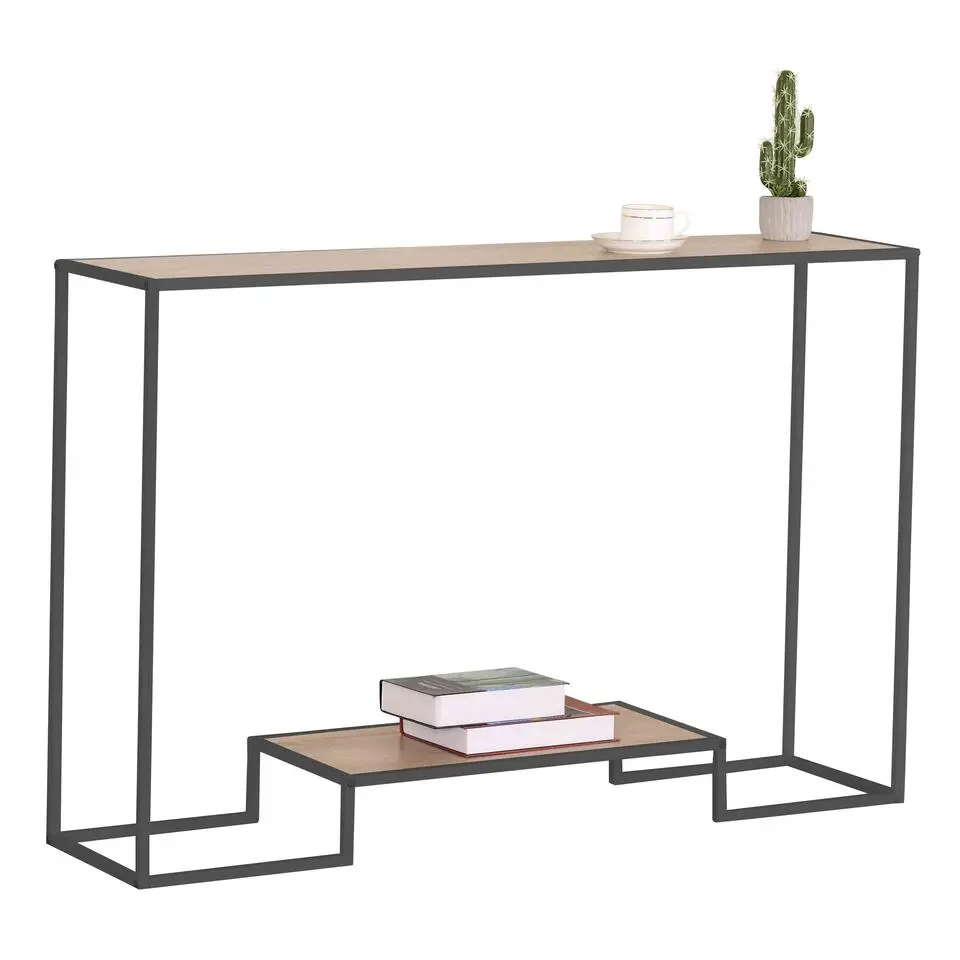CALICOSY - Sidetable - Eikenhouten decor - 80x120x