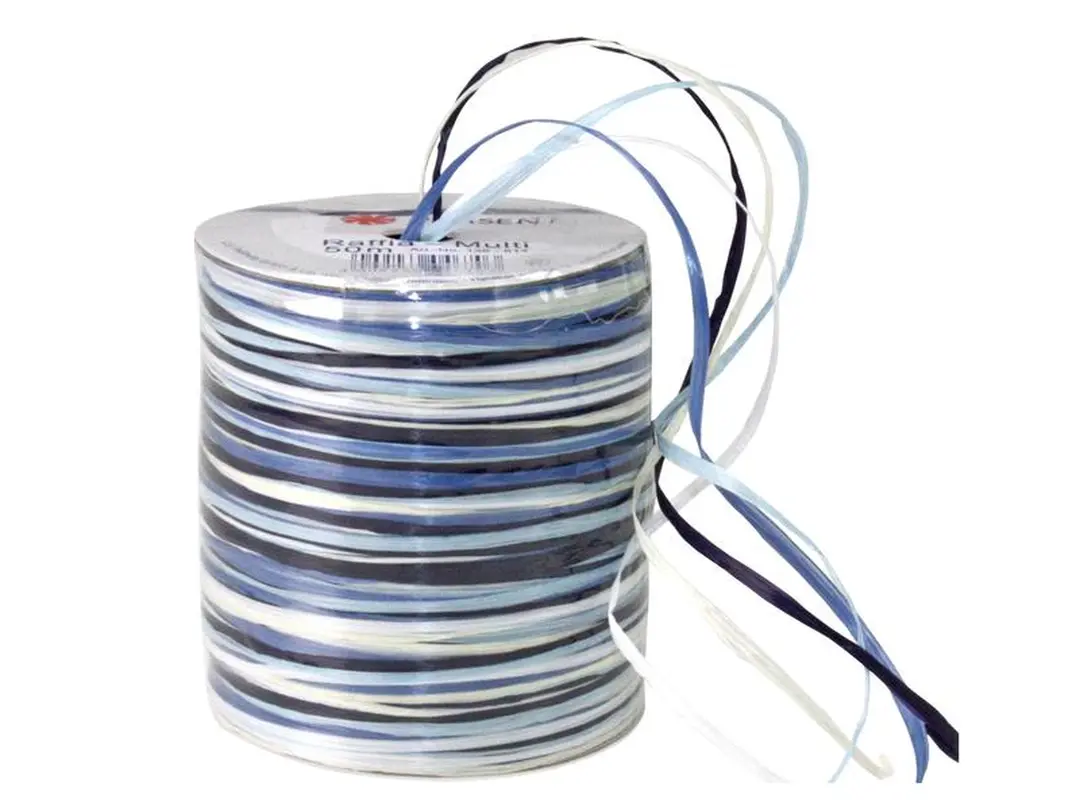 Geschenkband Raffia Multi