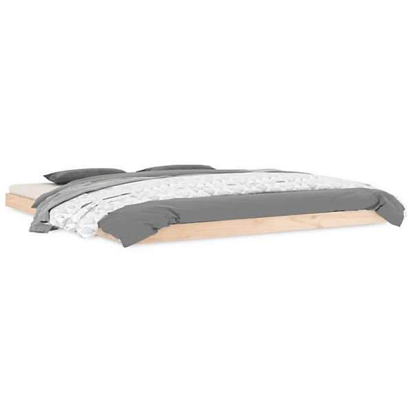 823429 vidaXL Cadre de lit 180x200 cm Bois de pin massif Super King