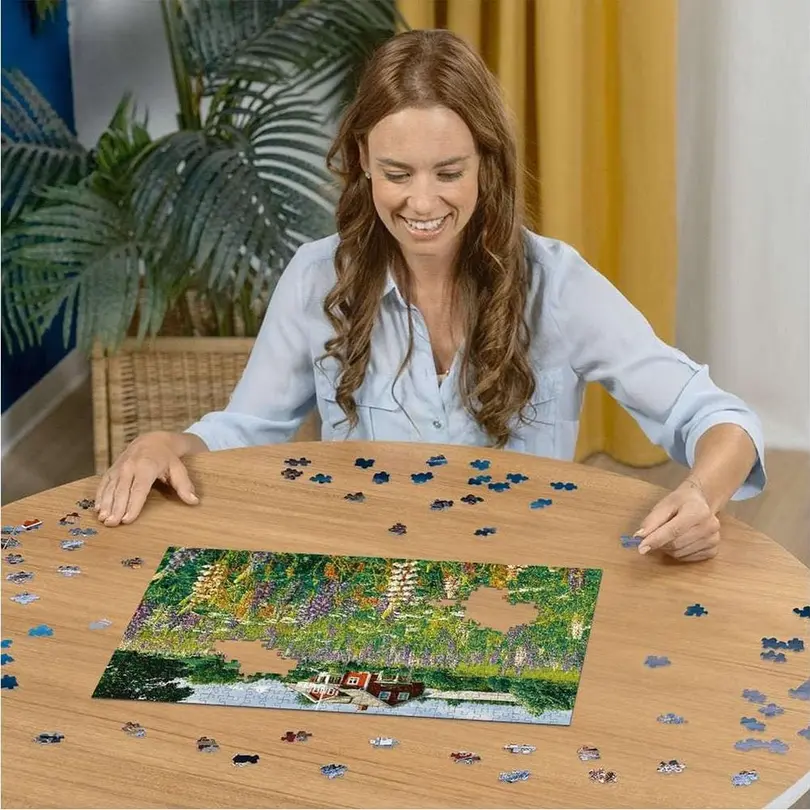 Puzzle 500er-Set Bauernhof in Schweden