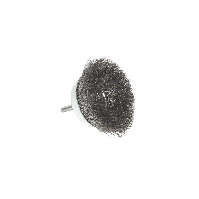 Brosse coupe avec fil en inox ø 75 mm