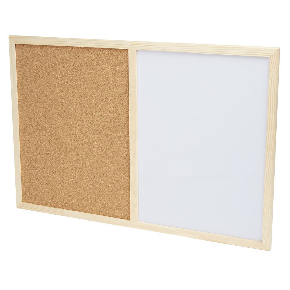 Tableau blanc et liège 2 en 1