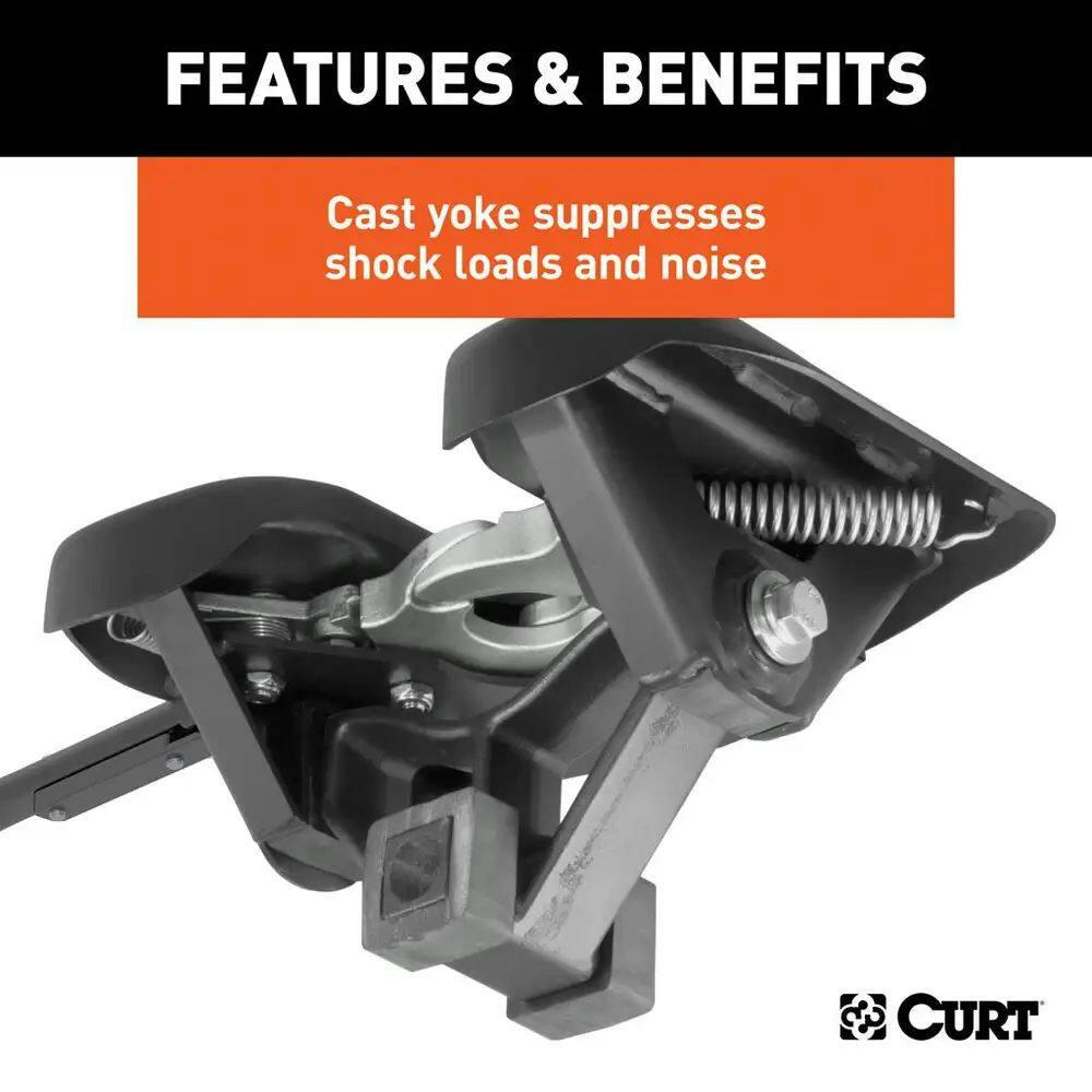 CURT A20 5th Wheel Hitch with Roller & Rails