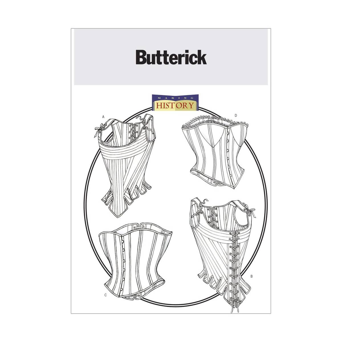 Butterick Stays and Corsets Sewing Pattern B4254 (18-22)