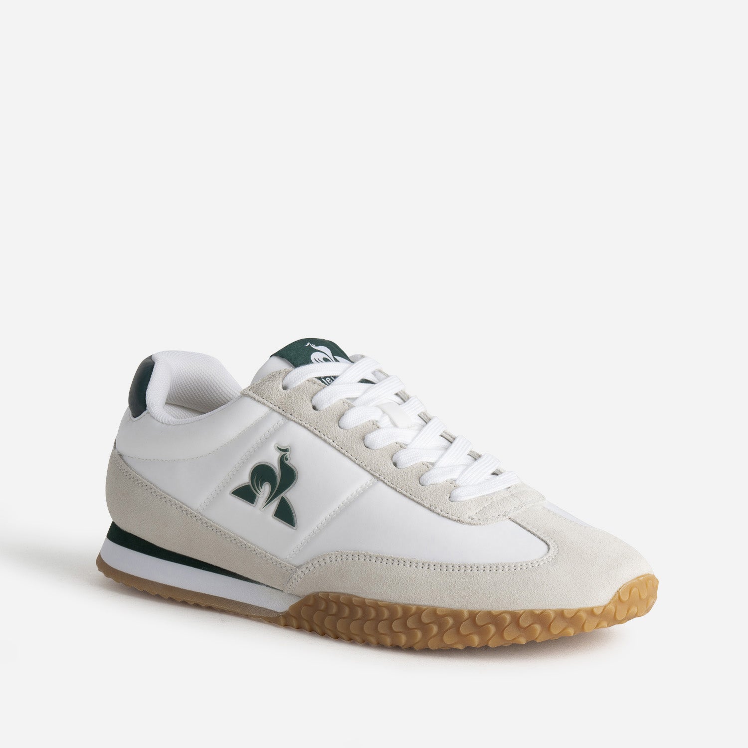 Tennis LE COQ SPORTIF beige et verte