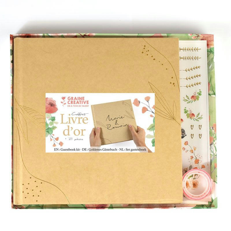 MARIAGE - Coffret papeterie livre d'or de mariage