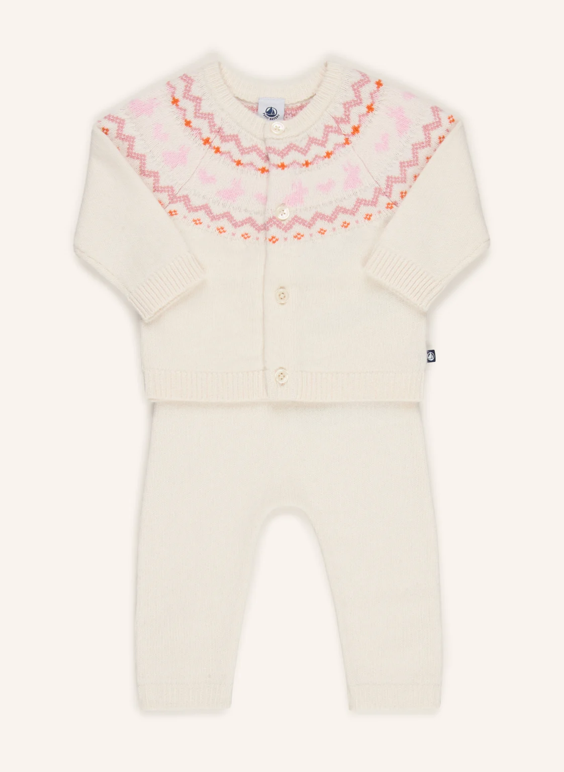 PETIT BATEAU Set: Strickjacke und Strickhose