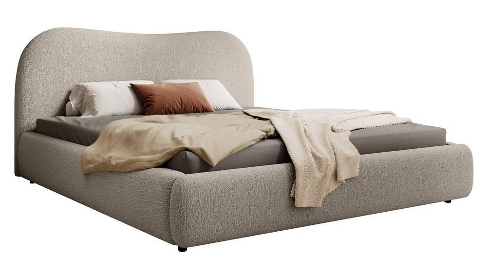 Bedframe Sombala bouclé 140 x 200 cm
