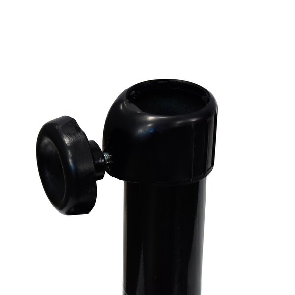 North Bend 75-pound Round Concrete Weighted Powdercoated Steel Umbrella Base With Wheels by Havenside Home