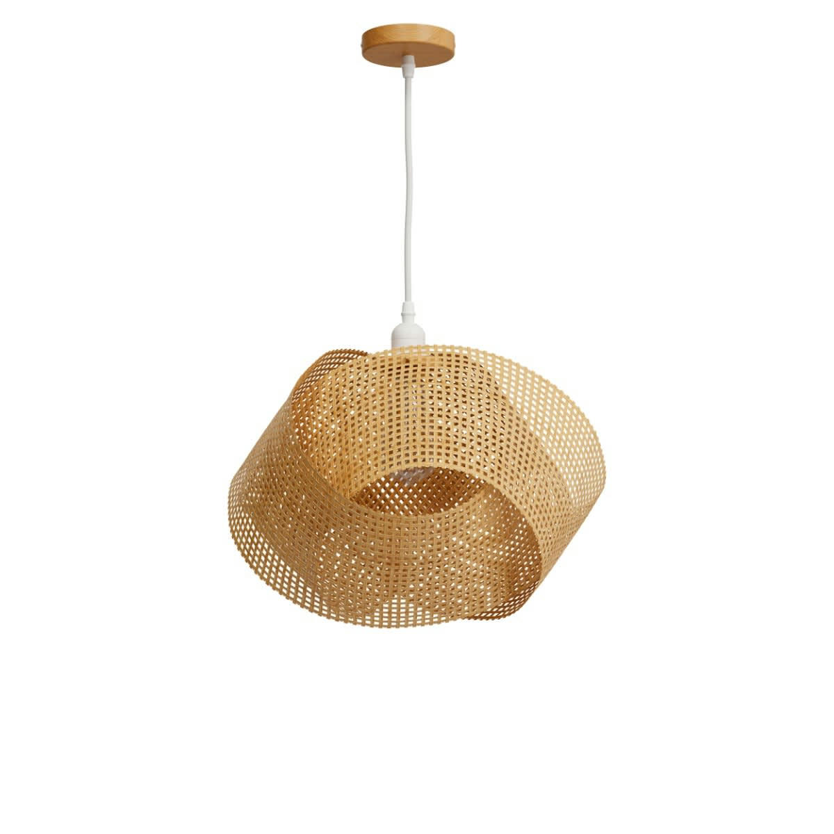 ORTA - Suspension en bambou naturel et métal D40 cm