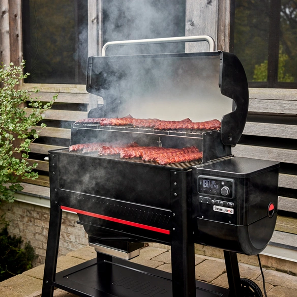 Pelletgrill »Searwood«, Grillfläche: 61 x 45 cm, schwarz
