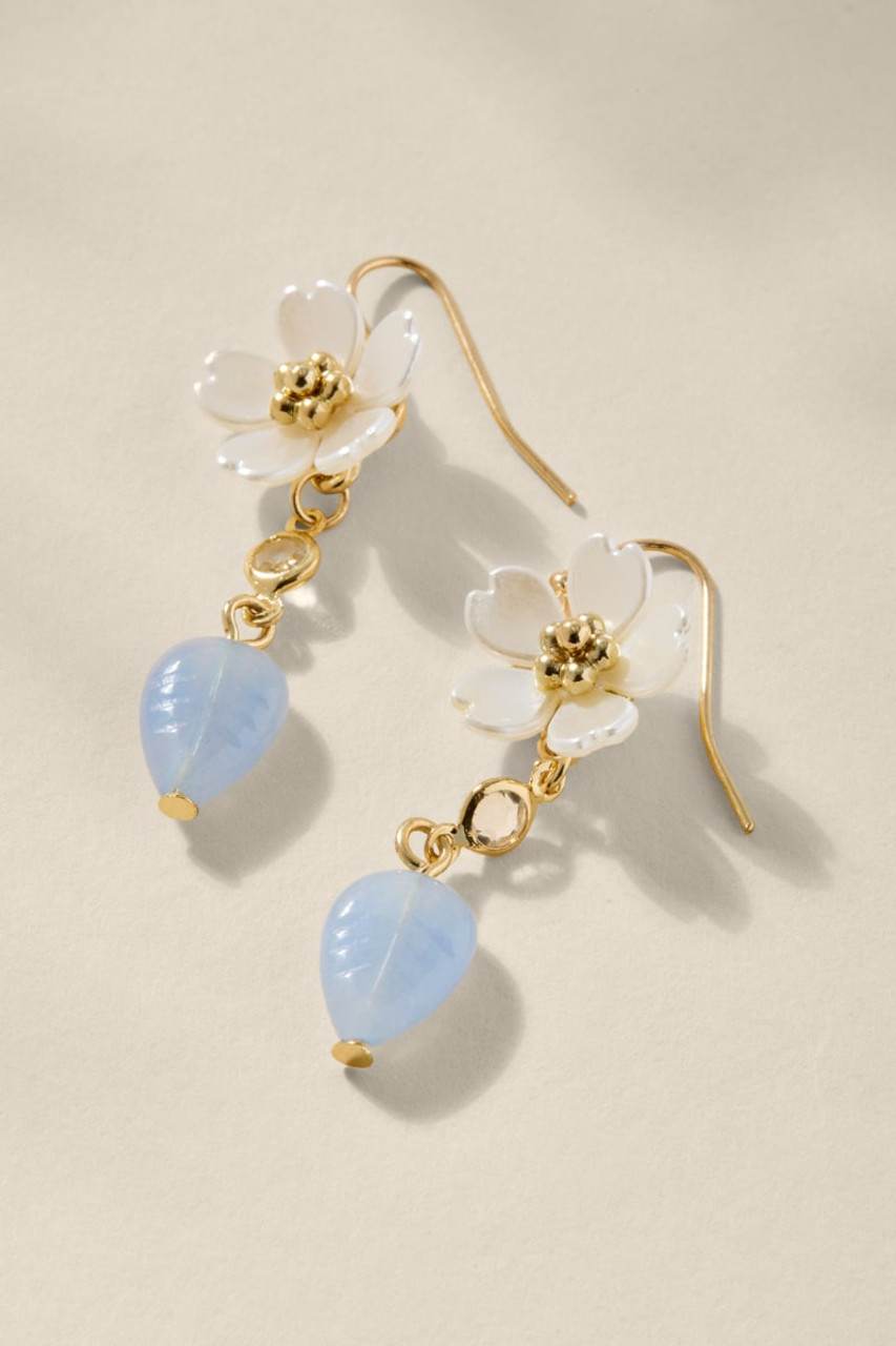 Kathy Acrylic Flower Drop Earrings