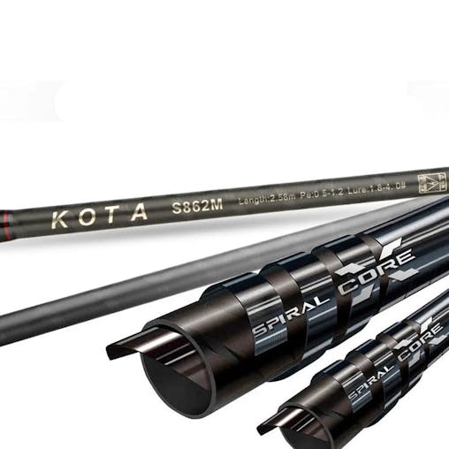 NNEOBA Inshore Squid Fishing Rod 2.59m Carbon Fast Action Rod Black