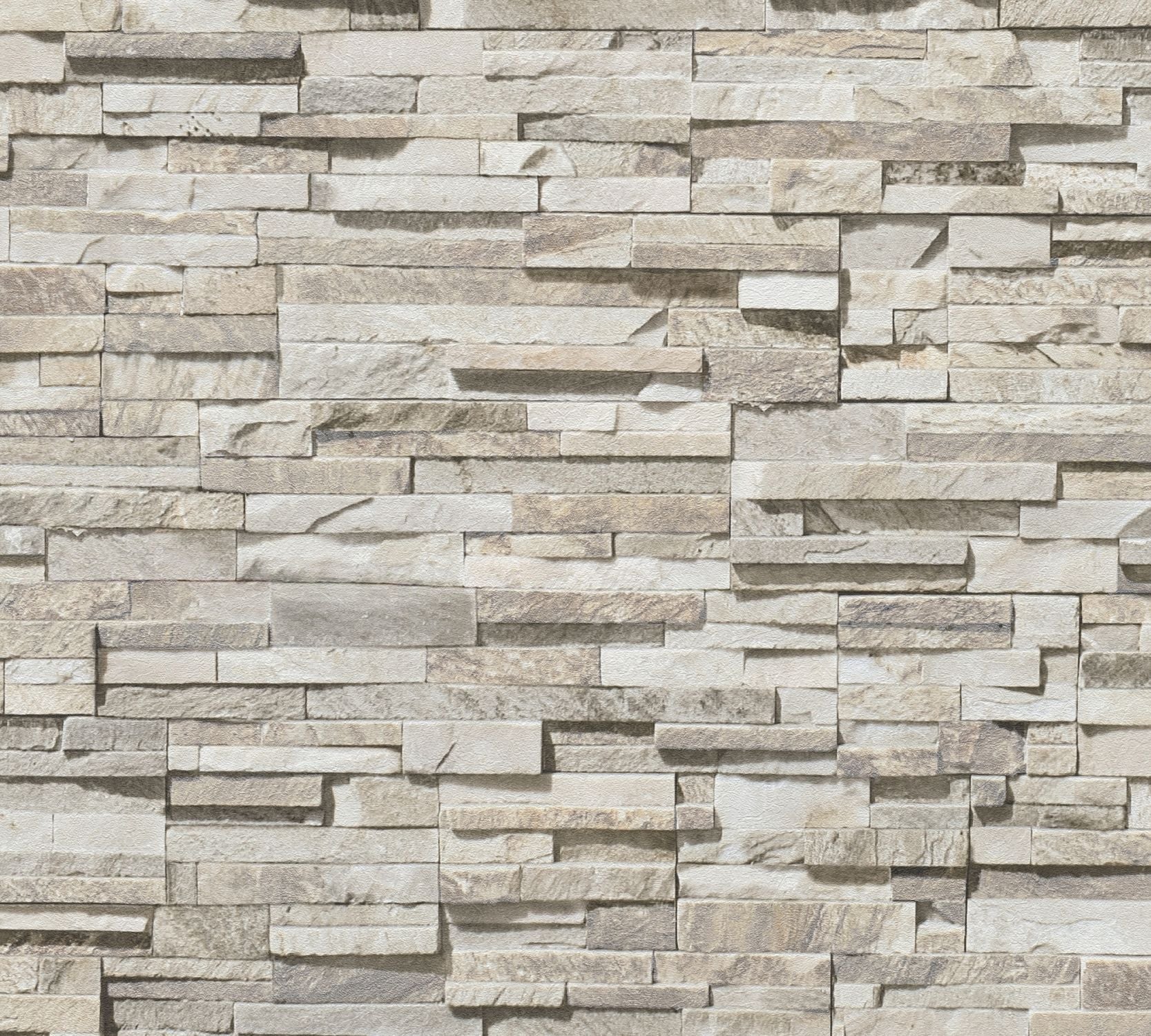 Livingwalls behang steen beige en bruin - 53 cm x 10.05 m - AS-388161