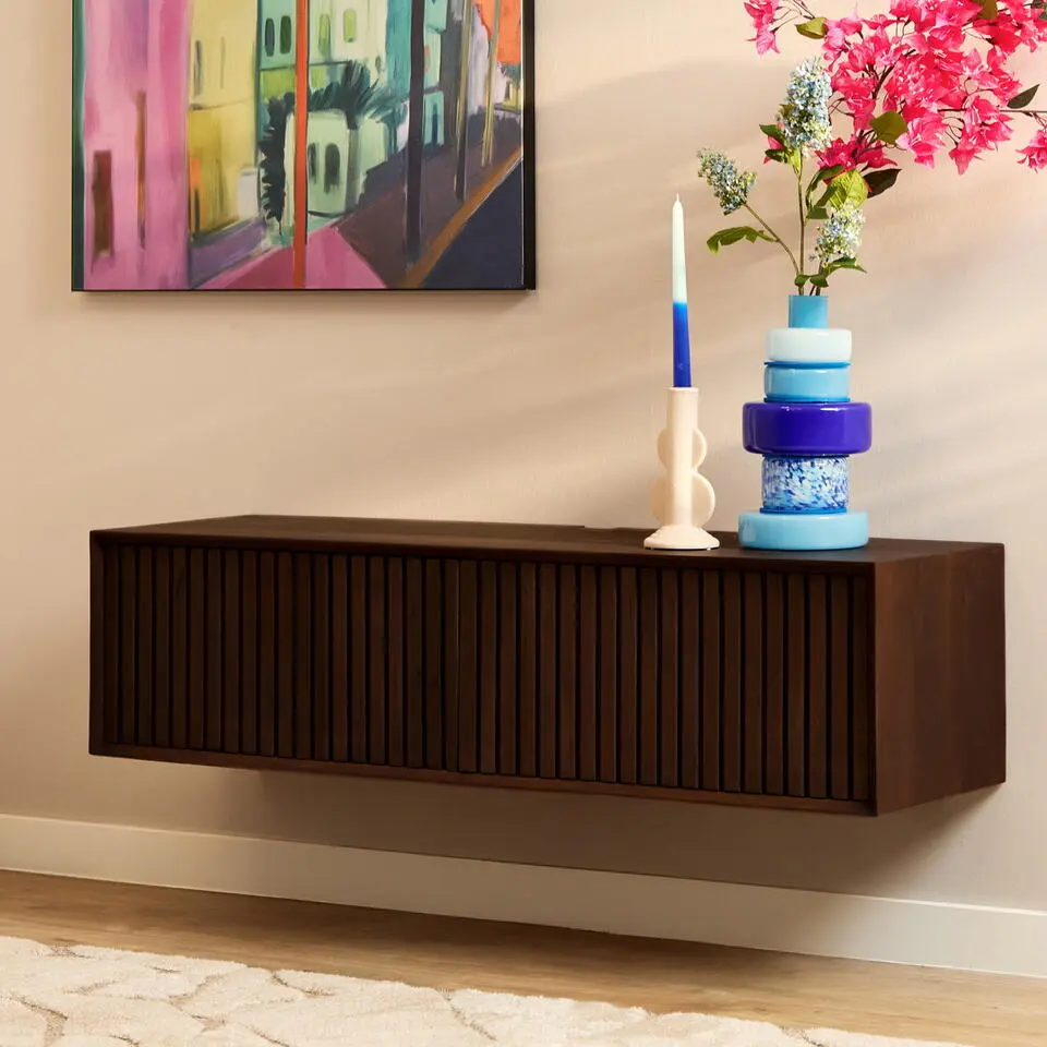 StarFurn - Zwevend tv-meubel Madison 120 cm - bruin