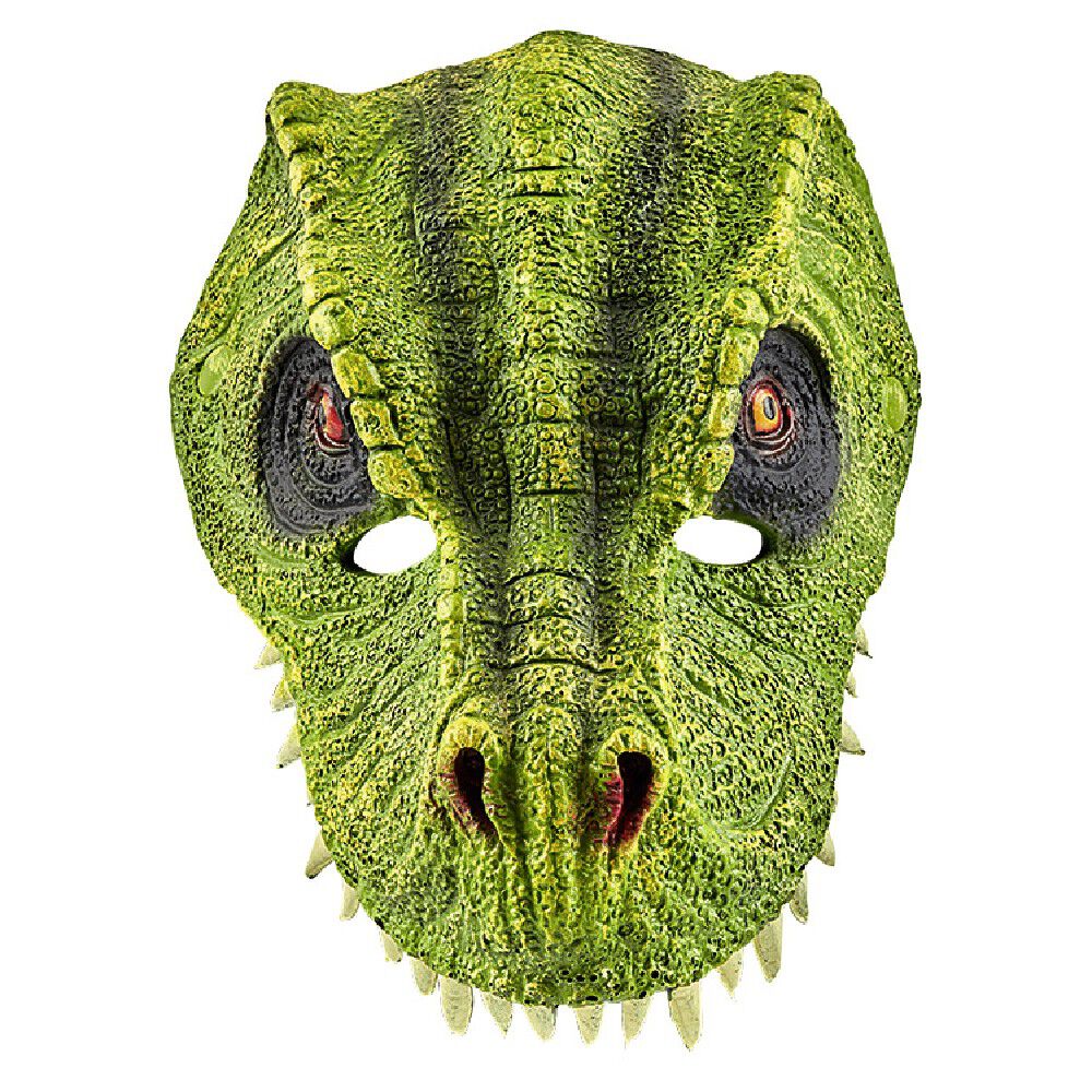 Masque enfant dinosaure vert