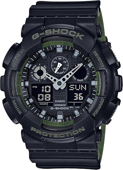 Casio GA-100L-1A G-Shock GA-100 Military Series Watch (Black/One Size)