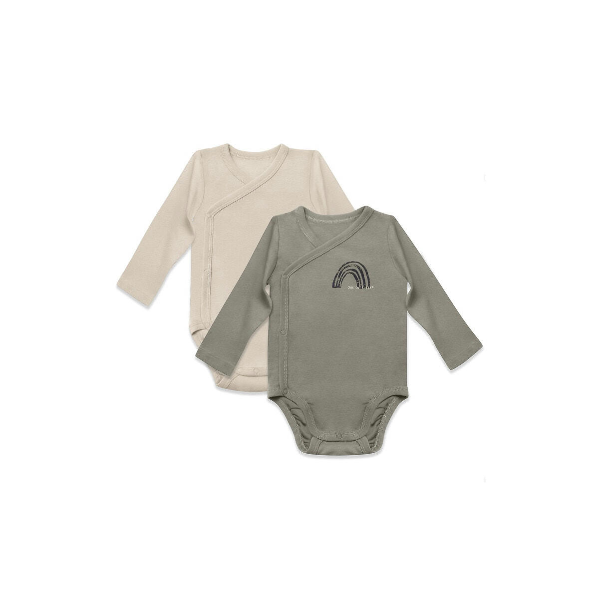 Lot de 2 bodies croisés manches longues