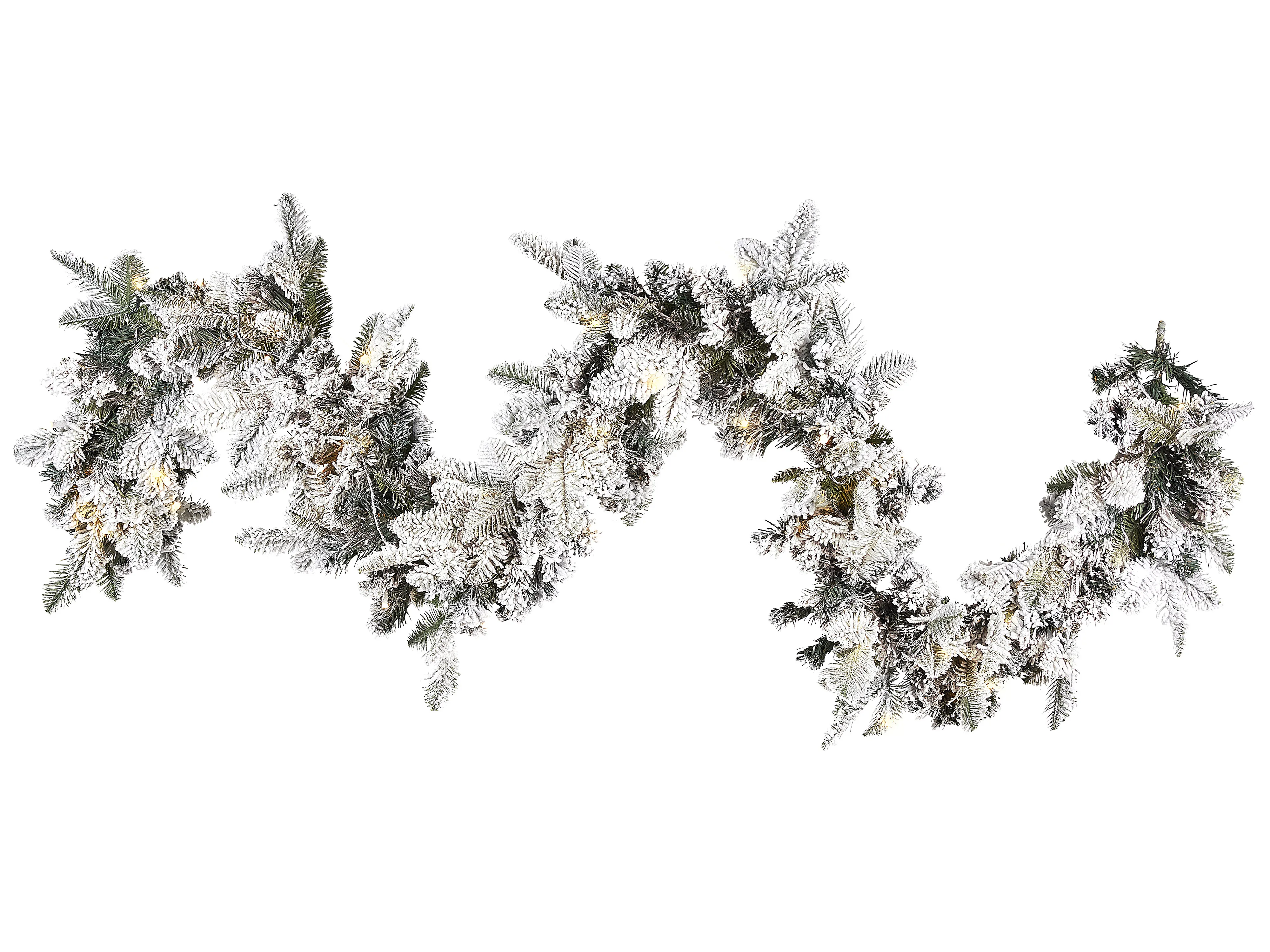 Snowy Christmas Garland LED SUNDO 180 cm White