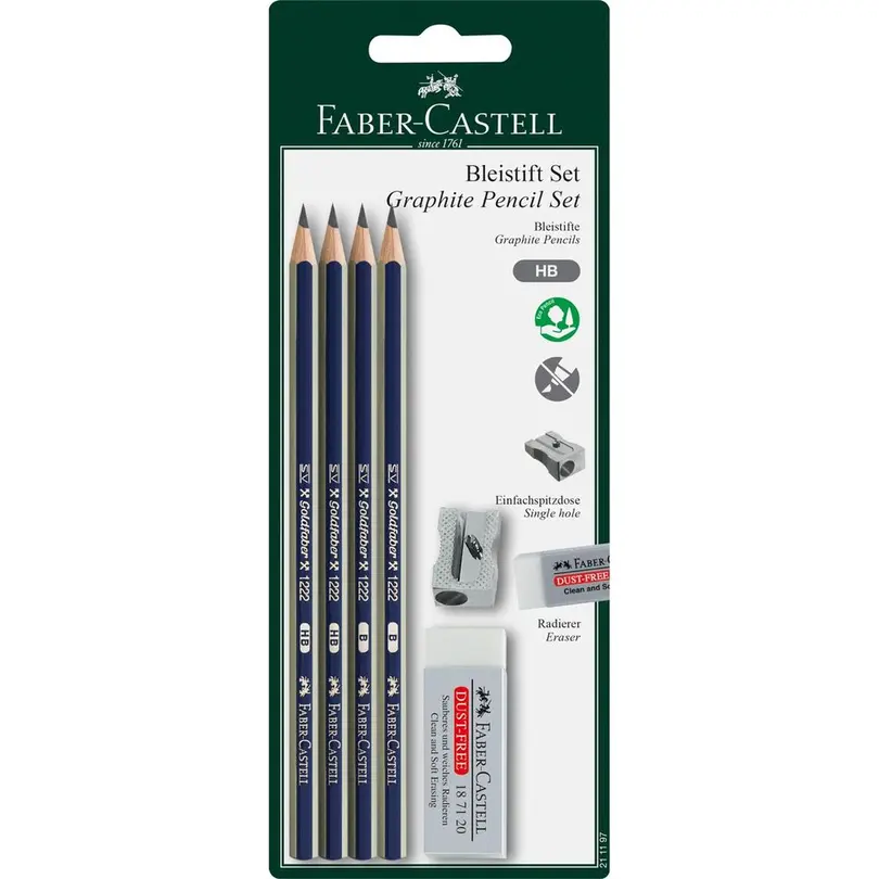 Bleistift 4er-Set Goldfaber