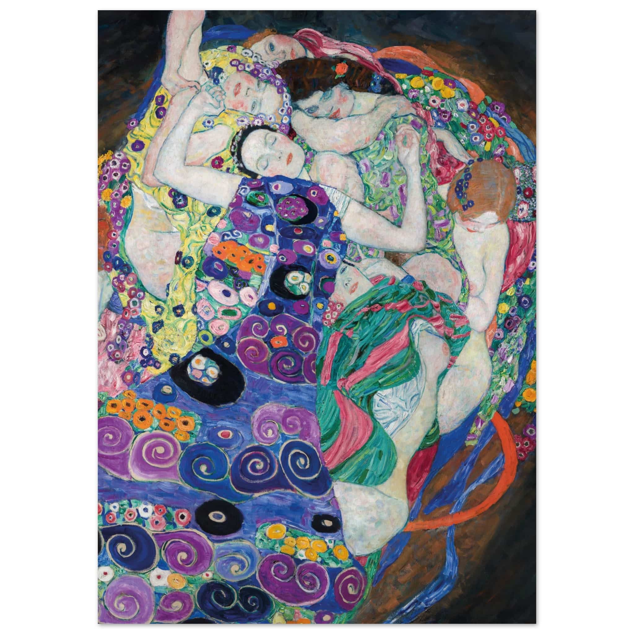 Artfulprints Poster Gustav Klimt - The maiden  - 50x70 cm - Meerkleurig