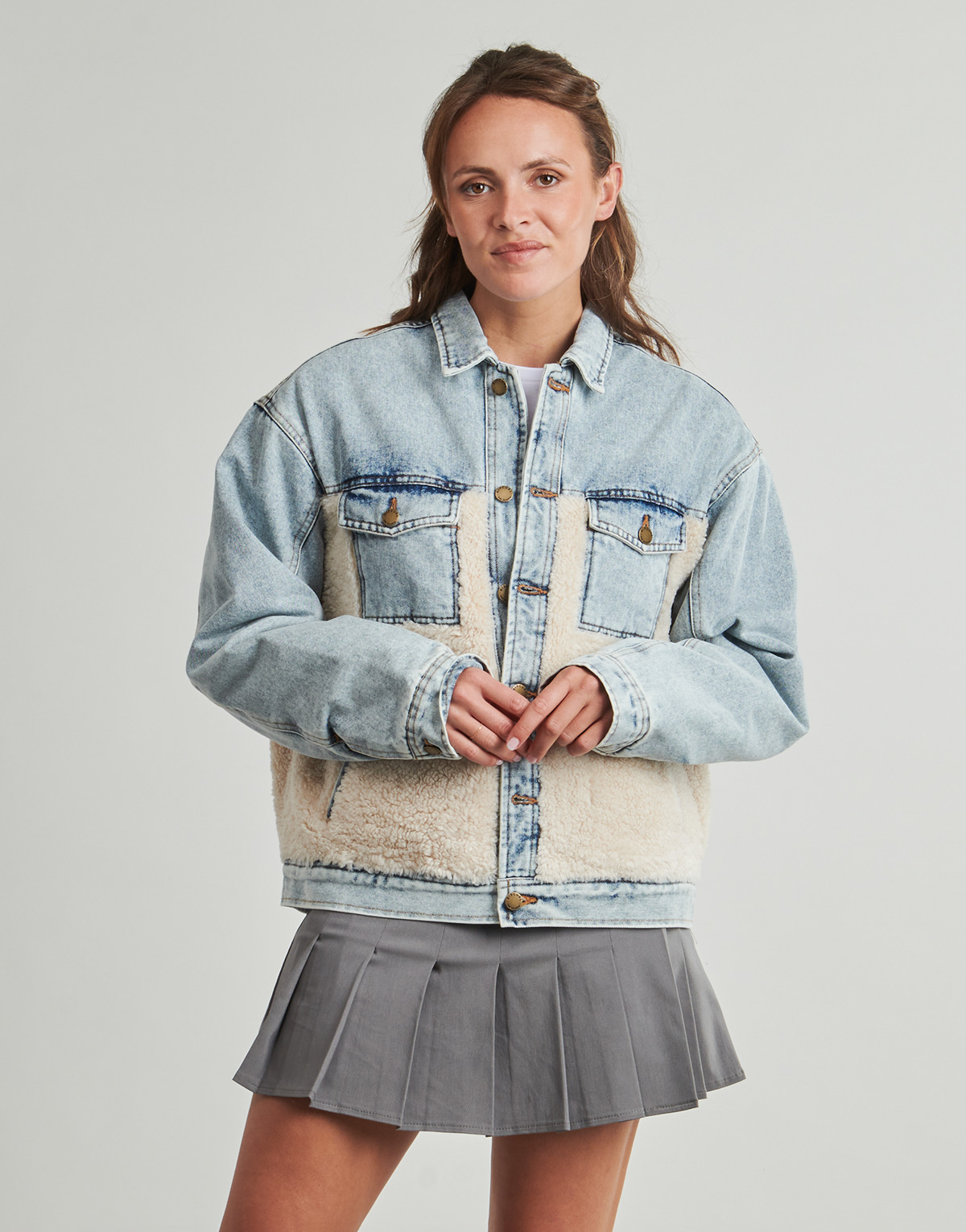 Rip Curl - CRUISIN' SHERPA DENIM JACKET - Blue