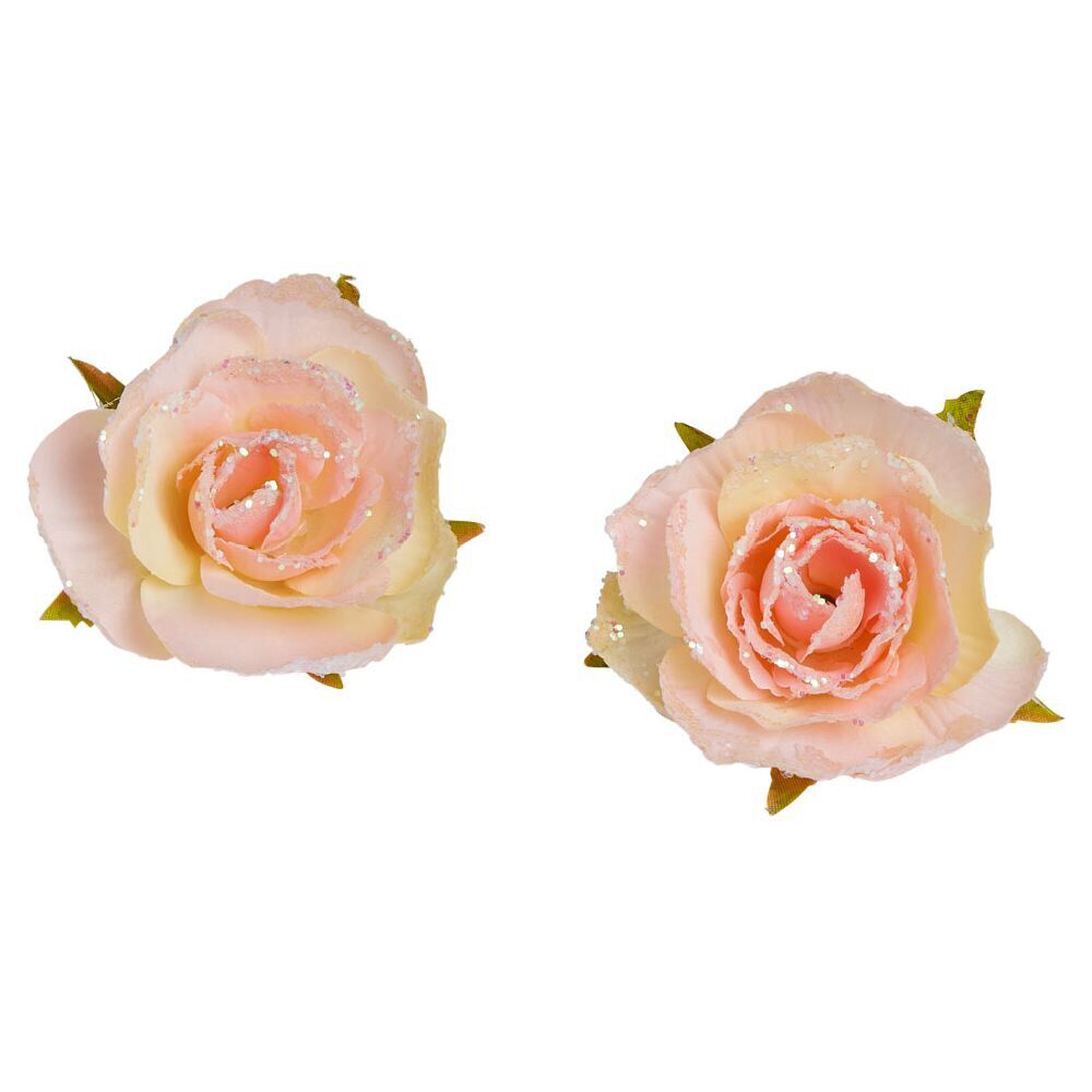 Rose à clipser x2 - Ø5x9,5cm