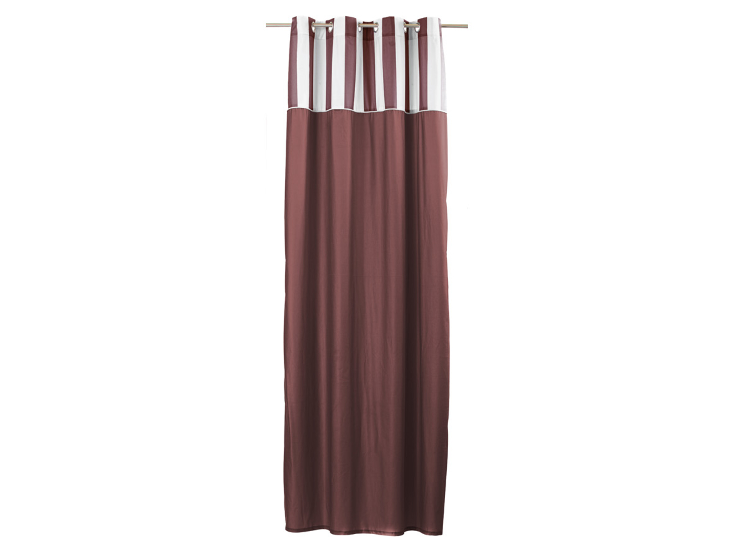 Zasłona Chic Stripes przelotki 140x270 cm różowa