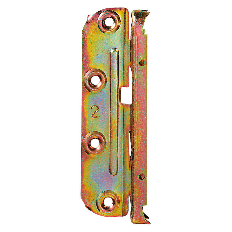 Fixation pour lit en métal zingué 130 mm 4 pièces TEKNIBOX