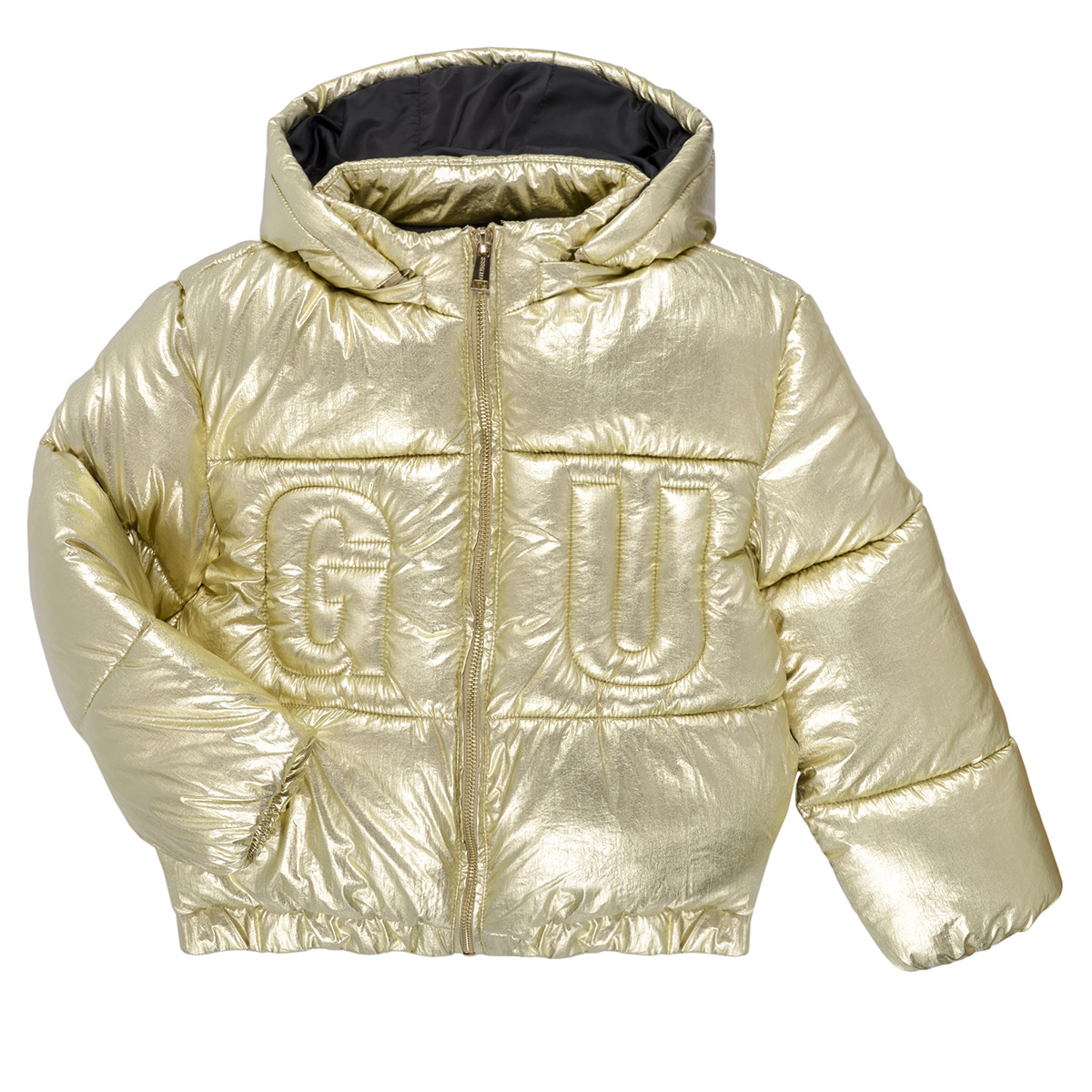 Guess - HOODED LS PADDED PUFFER - Gold
