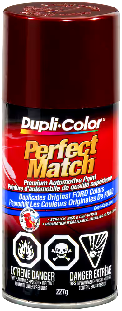 Dupli-Color Perfect Match Premium Acrylic Lacquer Automotive Aerosol Spray Paint, Dark Toreador Red (JL, JM), 227-g