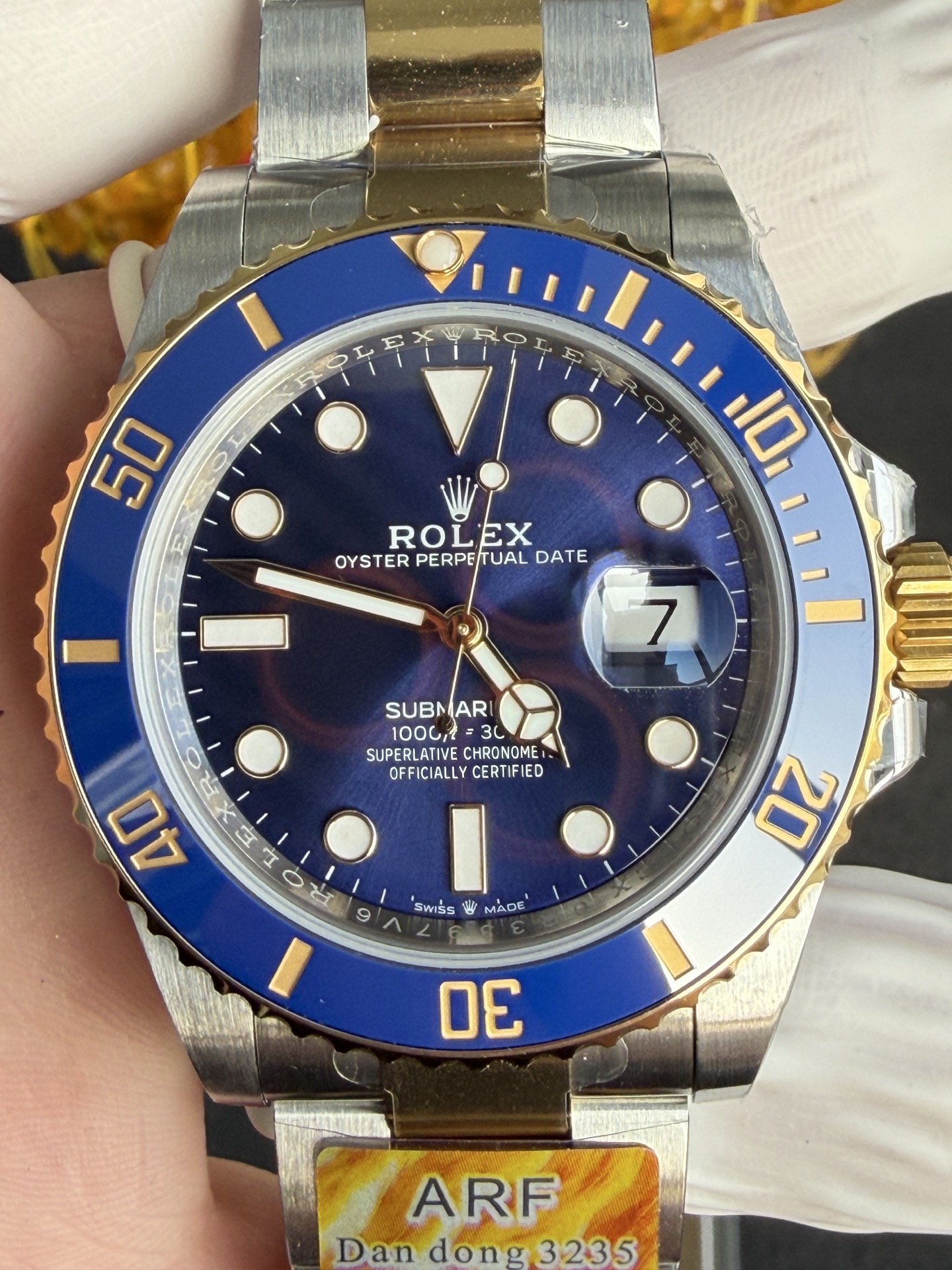 Rolex Submariner 126613LB SS/YG Plated Blue Dial 41mm Oyster Super Clone