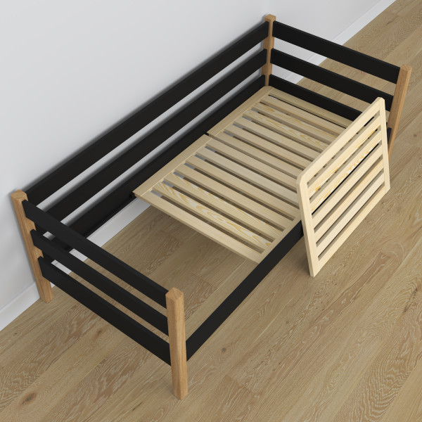 Drewniane łóżko sofa z szufladą N01