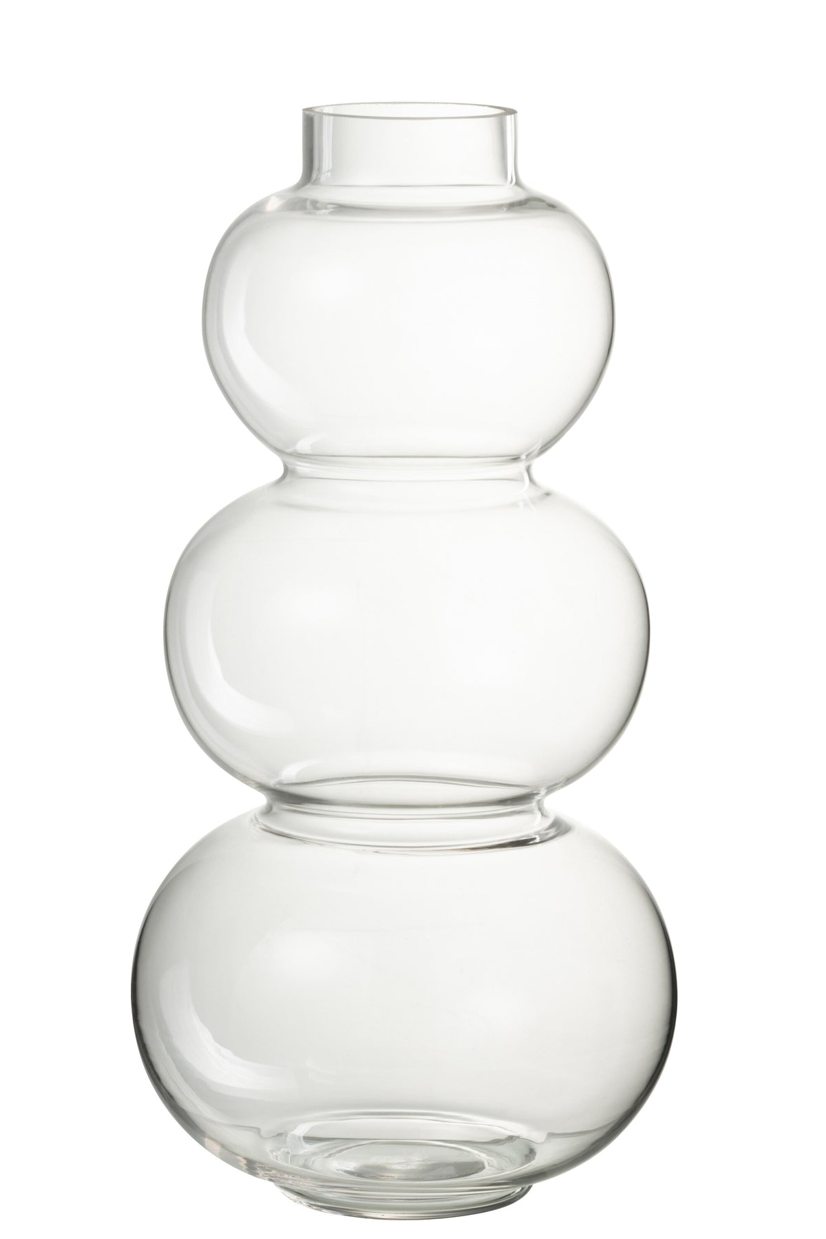 J-Line vaas Bol - glas - transparant - large - 36 cm hoog