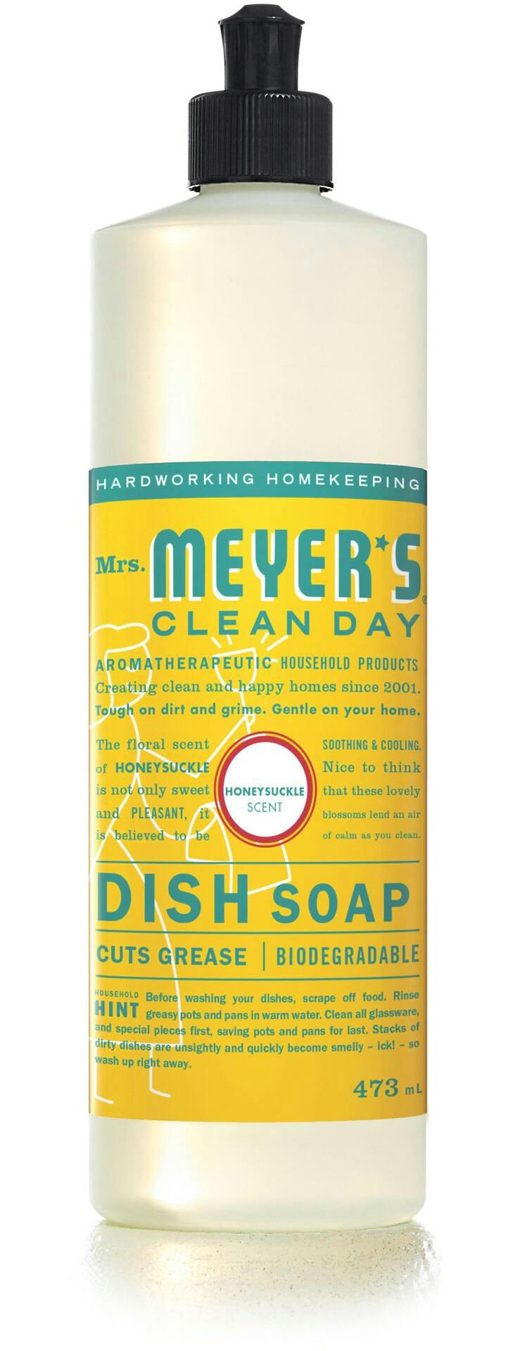 Mrs. Meyer's Dish Soap Honeysuckle, 473-mL