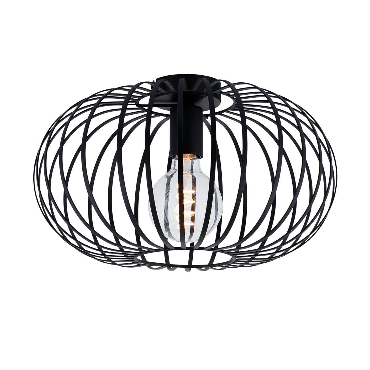 Lighto | Design plafondlamp zwart 39cm Ø | Julia