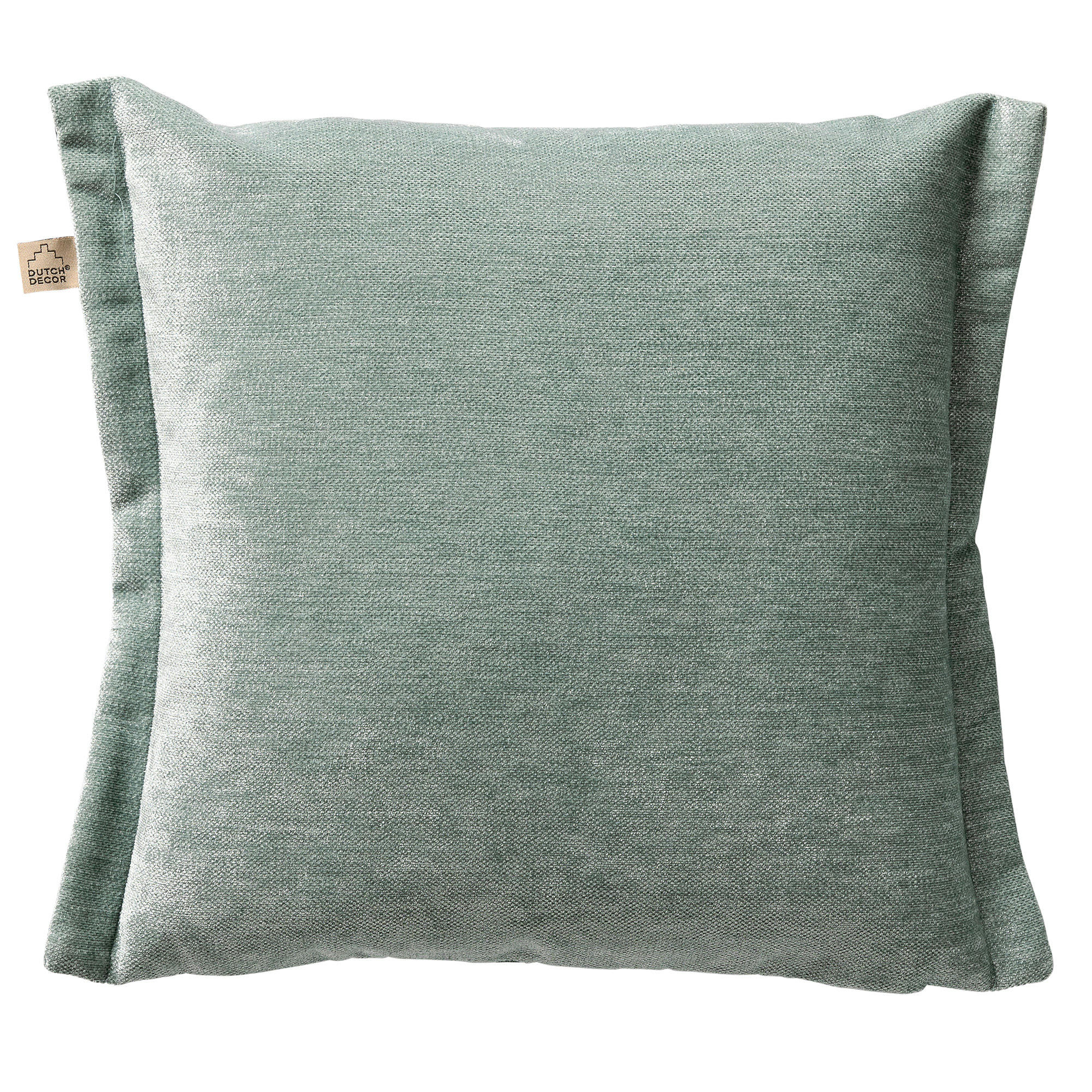 - Housse de coussin vert en polyester-45x45 cm uni
