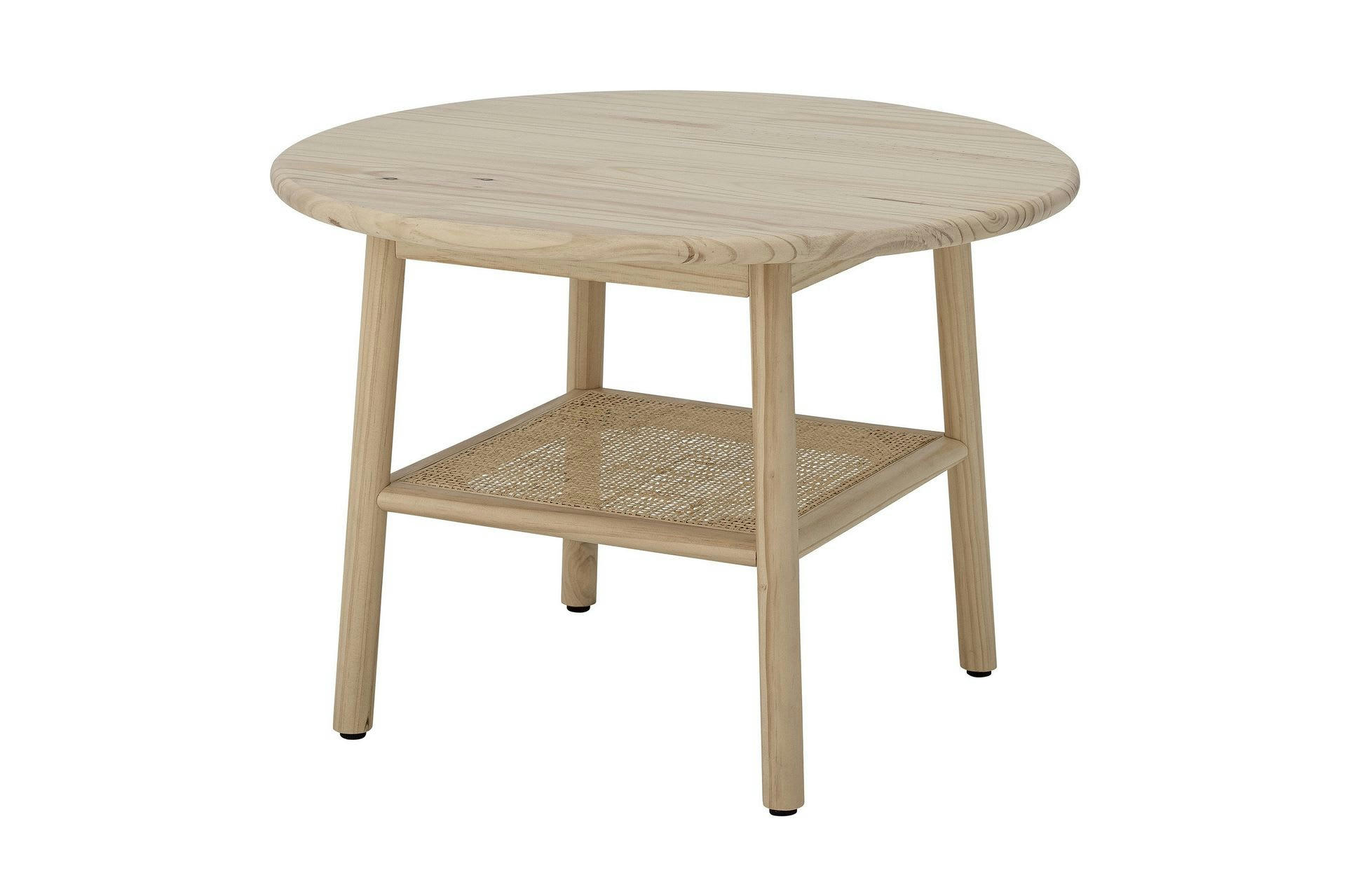 CAMMA - Table Flavie en pin et rotin