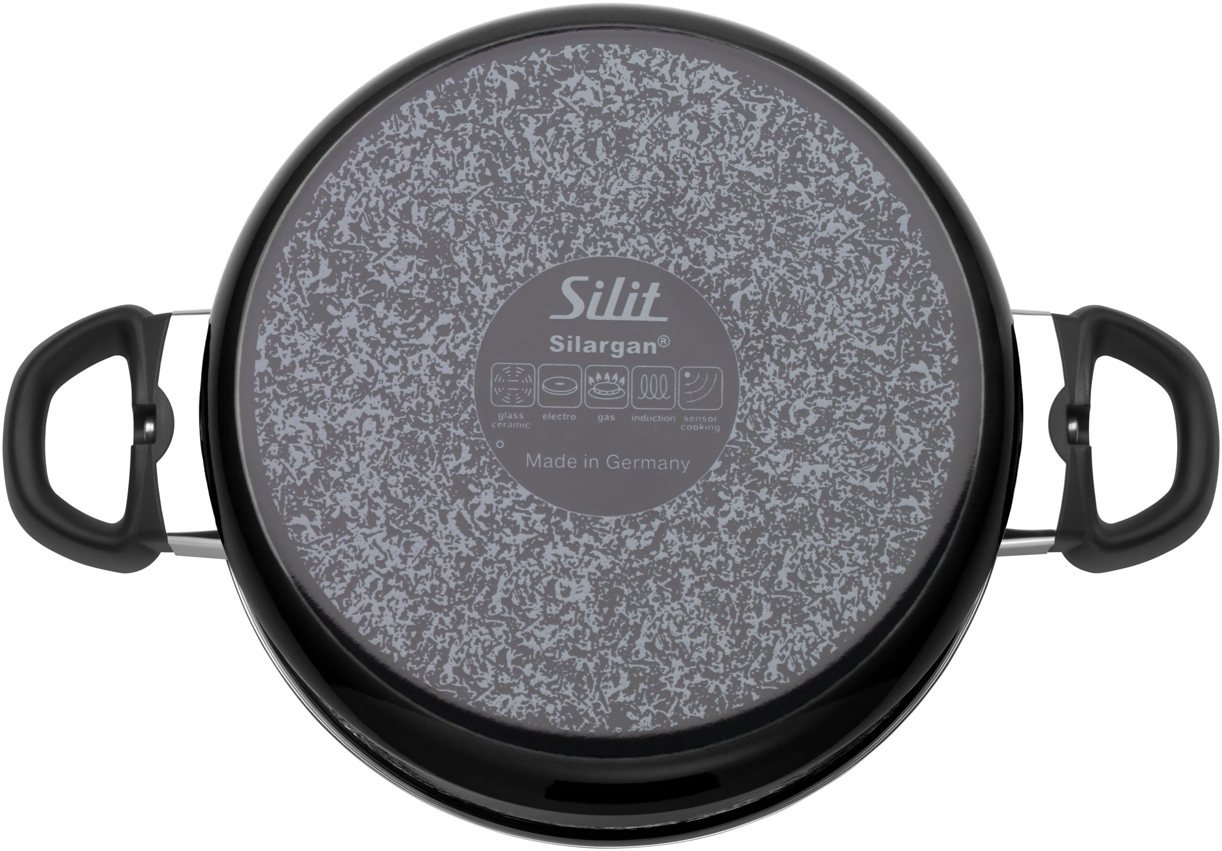 Silit Silargan Modesto Line Soup Pot 24cm with lid, Black