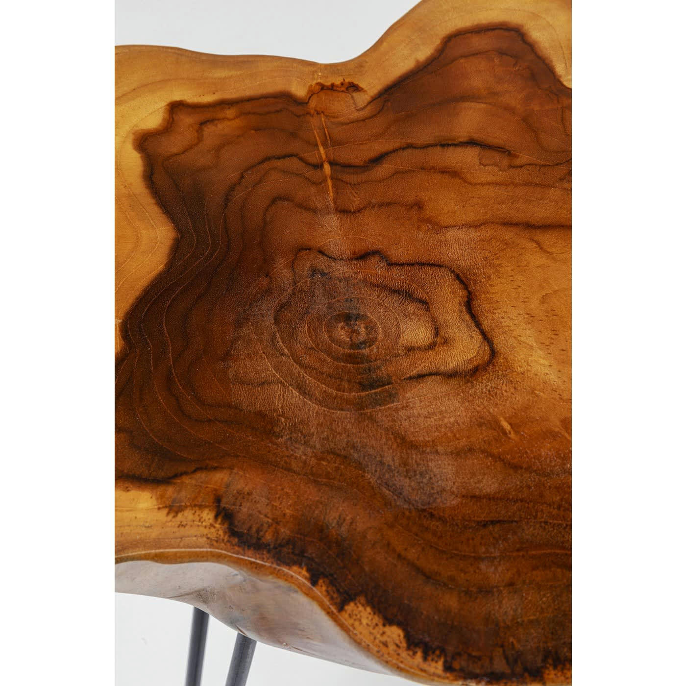 ASPEN - Table d'appoint en teck massif et acier