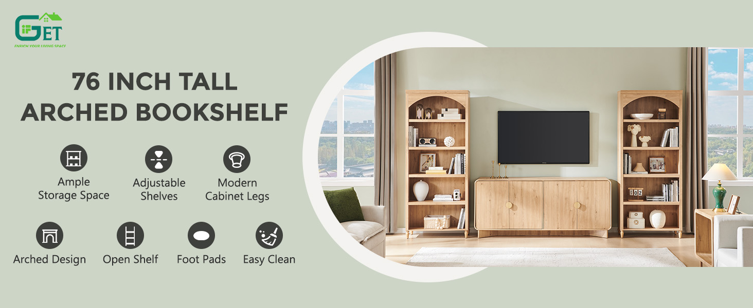 arch bookshelf