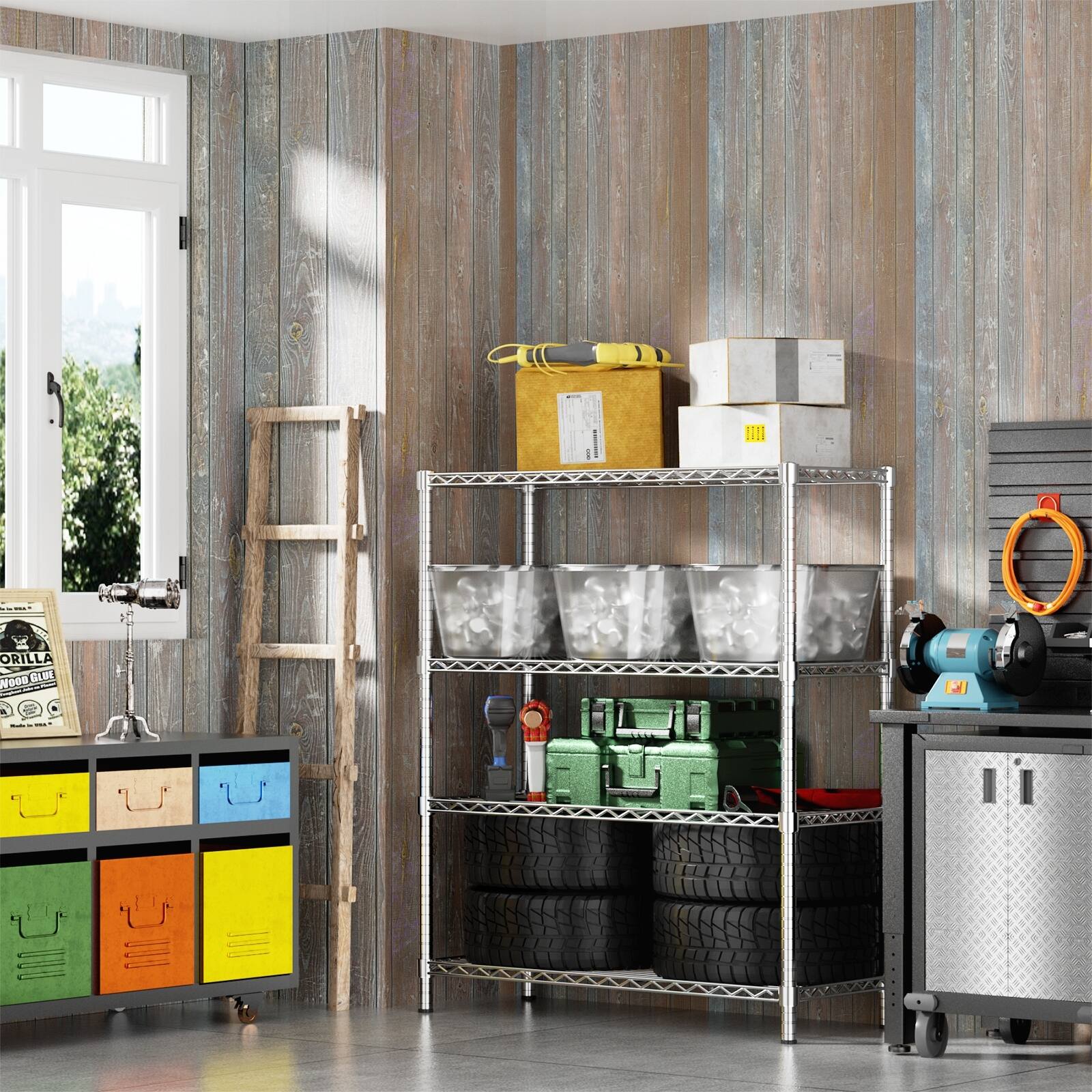 Versatile Heavy-Duty Wire Shelf for Various Spaces and Storage Needs