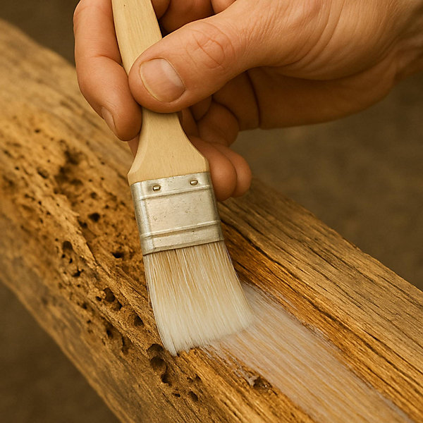 Durcisseur Bois - 1 L - Codeve Bois - Pour Le Durcissement D'un Bois Vermoulu, Friable, Ramolli Ou Pourri.
